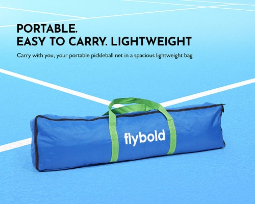 flybold Pickleball Net | Regulation Size | Lightweight & Sturdy Perspective: top