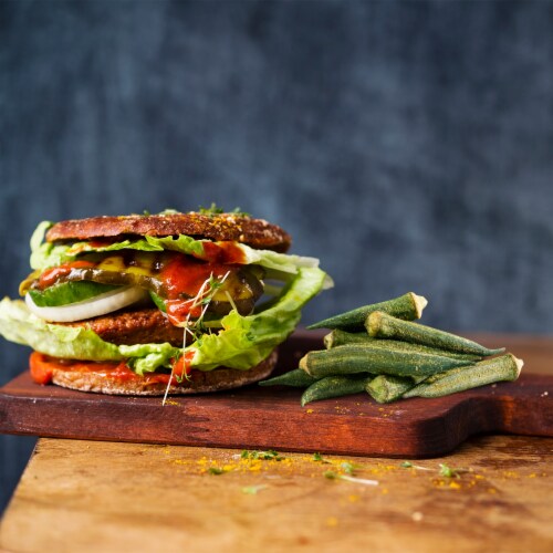 Veggie Snacks - Okra snacks- Natural, Preservative-free, Gluten Free, Vegan-friendly snack Perspective: top