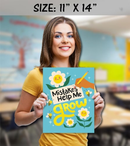 Growth Mindset Posters for Elementary, Middle, High School Classroom ...