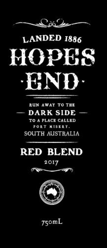Hope's End Red Blend Australian Red Wine Perspective: top