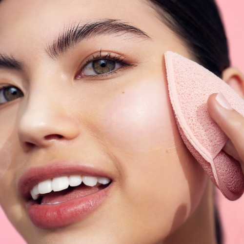 MCoBeauty Everyday Face Reusable Sponge + Silicone Pore Cleansing Duo to Lightly Exfoliate Skin Perspective: top