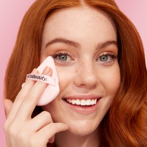 MCoBeauty Mini Makeup Setting Puffs to Bake + Blend for Airbrushed Finished Perspective: top