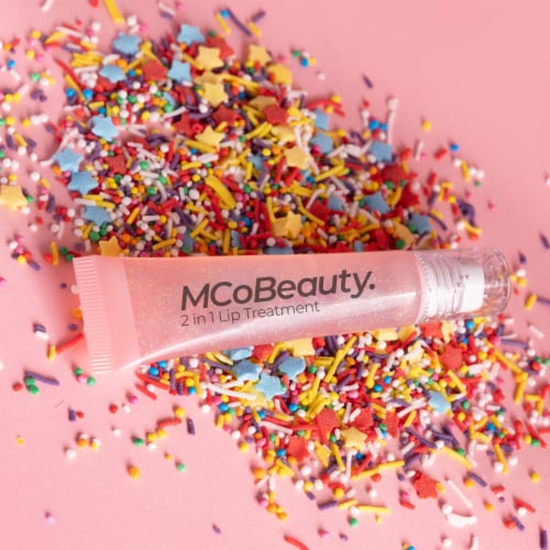 MCoBeauty Glow & Treat 2-in-1 Lip Oil Rich Glass-like Finish - Birthday Edition Perspective: top