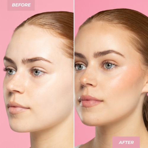 MCoBeauty® Glow Up pH Peach Pop Powder Blush Perspective: top