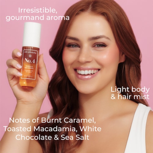 MCoBeauty® Fragrance Mist Hair and Body Spray - No. 4 Vanilla & Macadamia Perspective: top