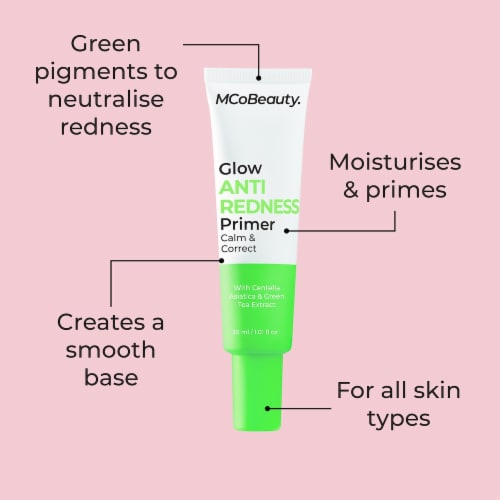MCoBeauty Glow Anti Redness Primer - Calm & Correct Perspective: top