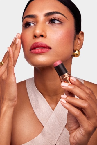 Nude by Nature Hydra Lip & Cheek Colour Stick - 01 Nude Berry Perspective: top