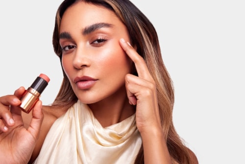 Nude by Nature Hydra Stick Lip & Cheek Colour - 03 Sweet Peach Perspective: top