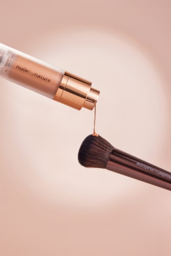 Nude by Nature Perfect Skin Filter Foundation - W9 Golden Amber Perspective: top