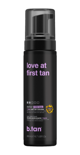 b.tan® Love at First Tan Violet Base 1-Hour Self Tan Mousse - Darker Perspective: top