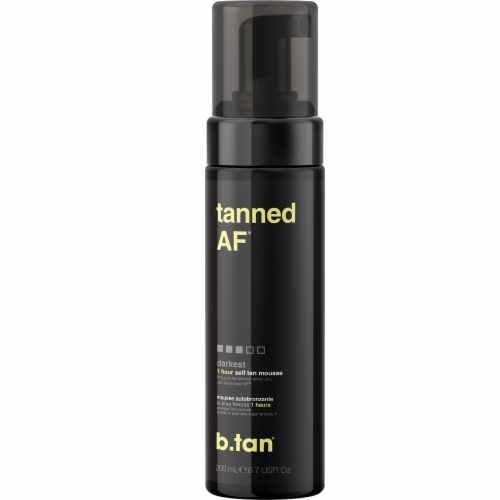 b.tan® Tanned AF Darkest 1 Hour Self Tan Mousse Perspective: top