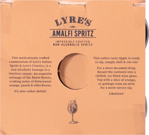 Lyre's™ Non-Alcoholic Amalfi Spritz Cans Perspective: top