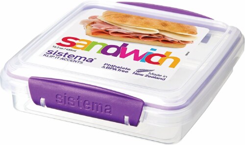 Sistema Snack Attack Duo To Go Lunch Box Sandwhich Container