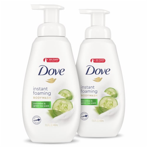 Dove Shower Foam Cucumber & Green Tea Scent Shower Foam Perspective: top