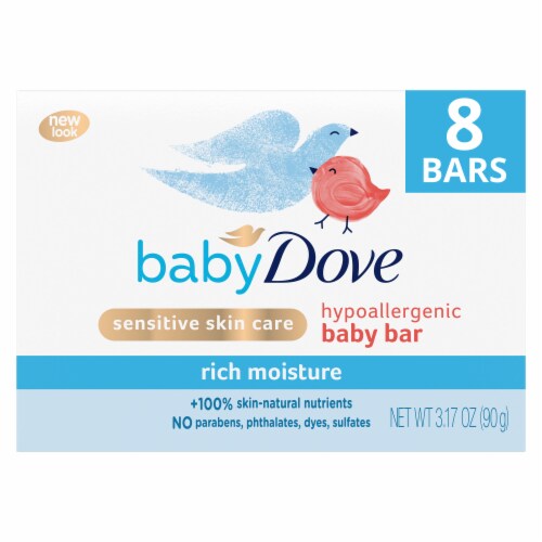 Baby Dove Sensitive Skin Care Hypoallergenic Baby Bar Perspective: top