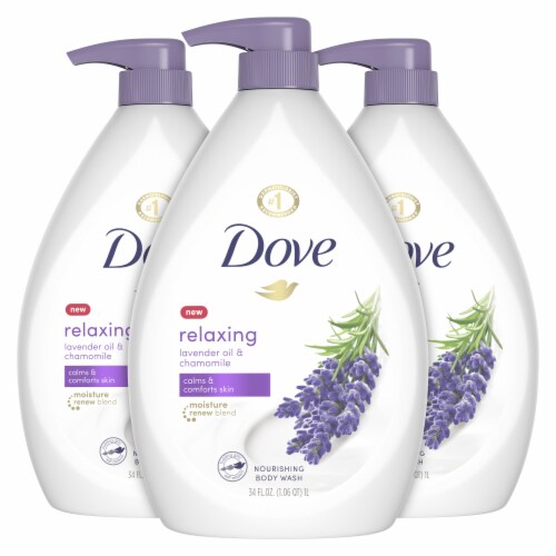 Dove Relaxing Lavender Body Wash Perspective: top