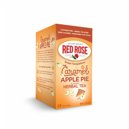 Red Rose Sweet Temptations Dessert Tea Variety Pack with 18 Count Pack of 4 Perspective: top