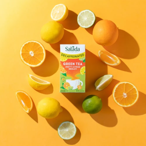 Salada Decaffeinated Citrus Medley Green Tea 20ct - 6 pack Perspective: top
