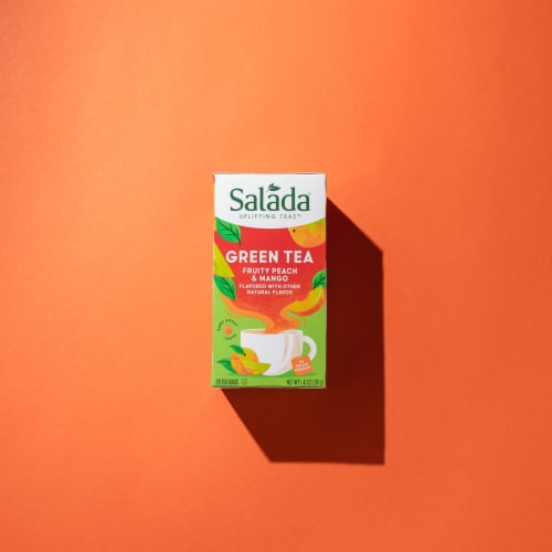 Salada Peach Mango Green Tea 20ct - 6 pack Perspective: top