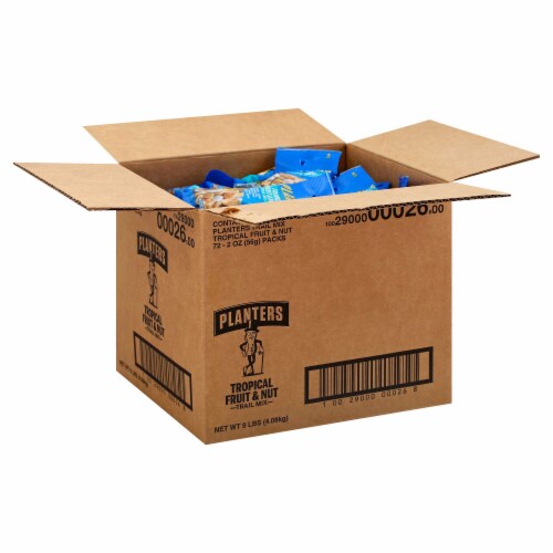 Planters Trail Mix Snack Tropical Fruit and Nut, 2 Ounce -- 72 per case Perspective: top