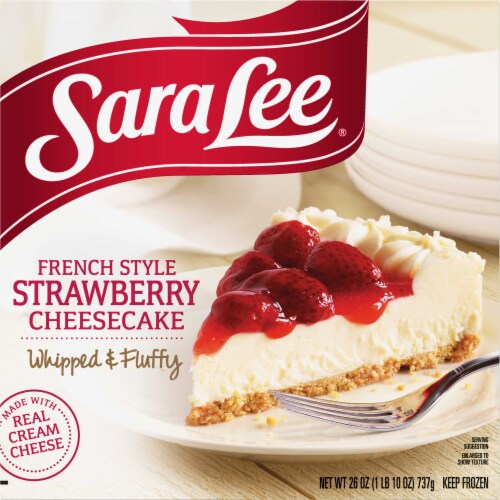 Sara Lee Strawberry French Cheesecake, 1.625 Pound -- 8 per case Perspective: top