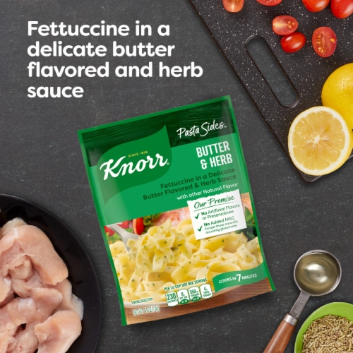 Knorr Butter & Herb Fettuccine Pasta Sides Perspective: top