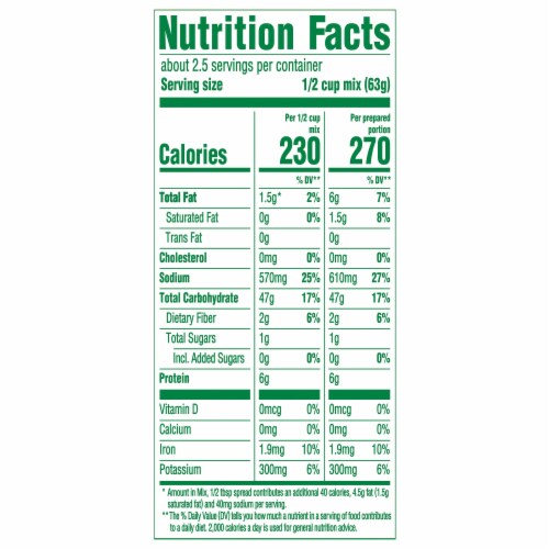 Knorr Rice Sides Cheddar Broccoli Rice & Pasta Blend Perspective: top