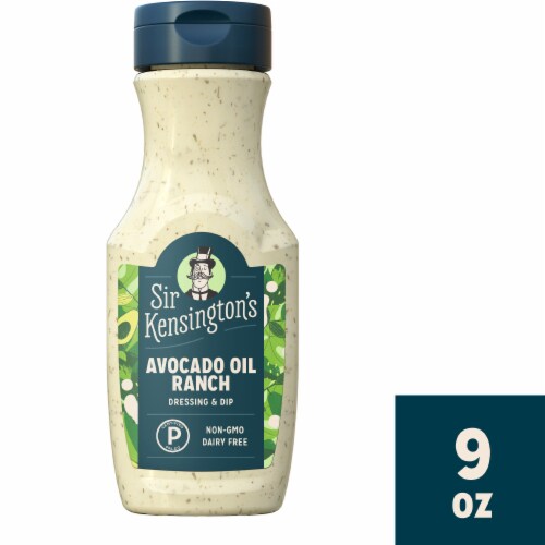 Sir Kensington's Keto & Paleo Avocado Oil Ranch Dairy-Free Sauce Dressing Dip Perspective: top