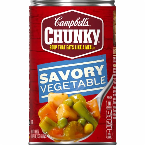 Campbell's Chunky Savory Vegetable Soup Case Sale Perspective: top