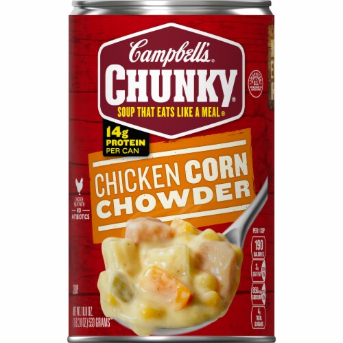 Campbell's Chunky Chicken Corn Chowder Case Sale Perspective: top