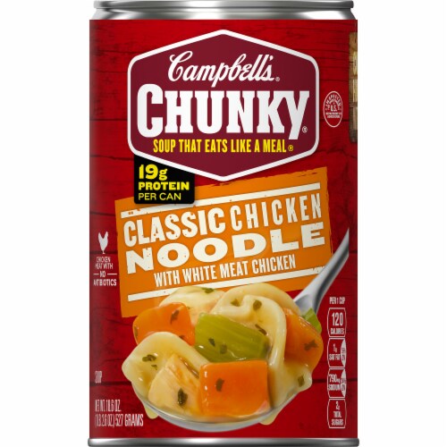 Campbell's Chunky Classic Chicken Noodle Soup Case Lot Sale Perspective: top