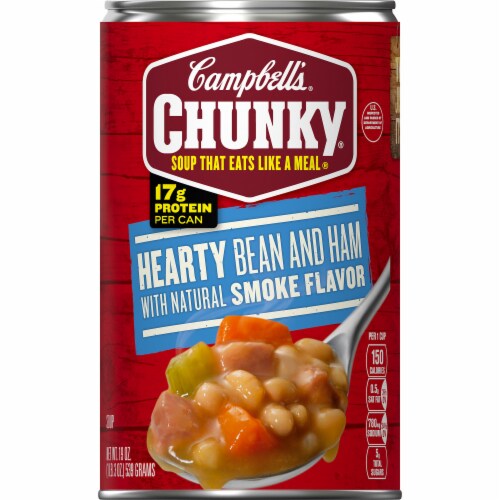 Campbell's Chunky Hearty Bean & Ham Soup Case Sale Perspective: top