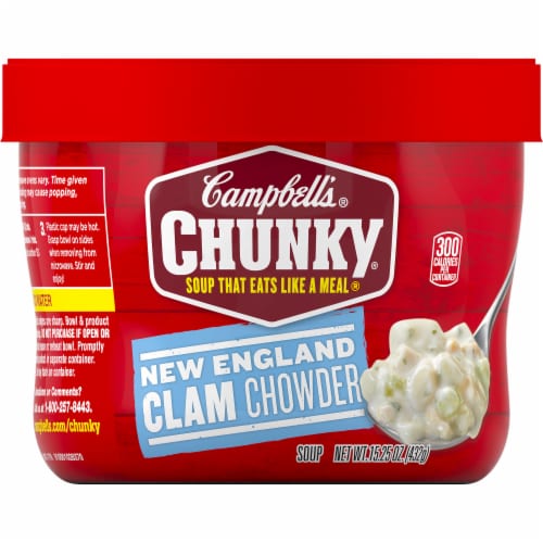 Campbell's Chunky Soup New England Clam Chowder Perspective: top