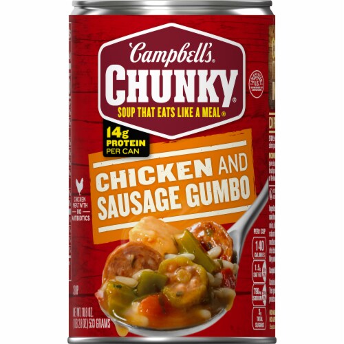 Campbell's® Chunky® Grilled Chicken & Sausage Gumbo Perspective: top