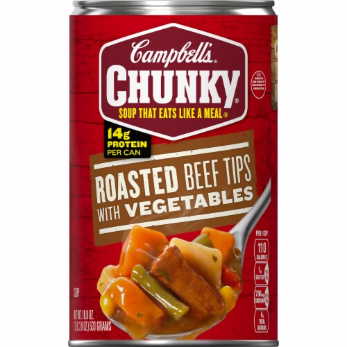 Campbell's Chunky Roasted Beef Tips with Vegetables Soup Case Sale Perspective: top
