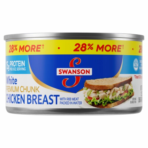 Swanson White Chunk Chicken Breast Case Sale Perspective: top