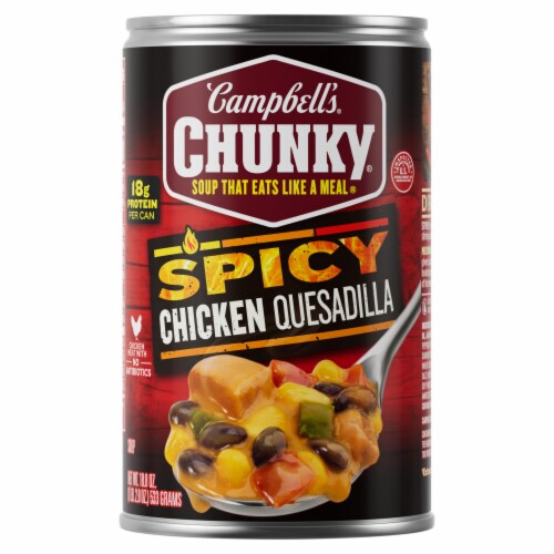 Campbell's Chunky Spicy Chicken Quesadilla Soup Case Sale Perspective: top