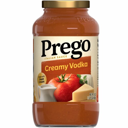 Prego® Creamy Vodka Pasta Sauce Case Perspective: top