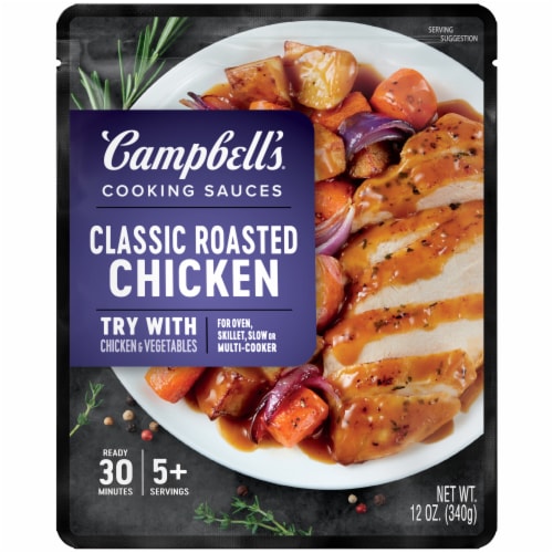 Campbell's® Cooking Sauces Classic Roasted Chicken Sauce Pouch Perspective: top