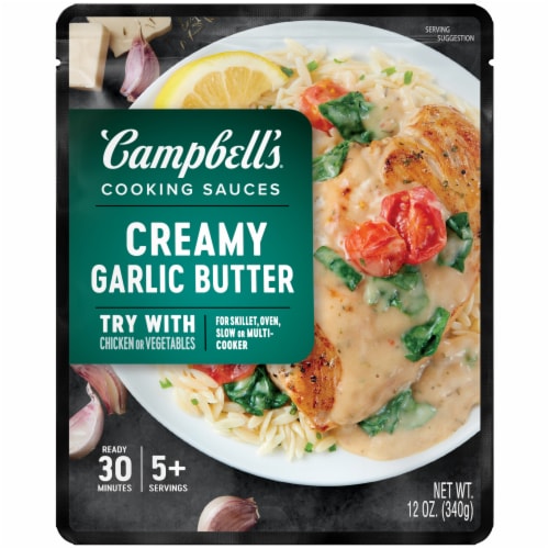 Campbell's® Creamy Garlic Butter Chicken Oven Sauce Perspective: top