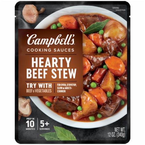 Campbell's® Beef Stew Slow Cooker Sauce Case (6 Pack) Perspective: top