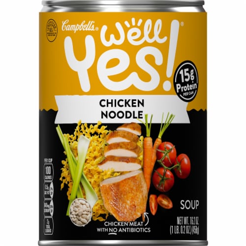 Campbell's Well Yes Chicken Noodle Soup Case Sale Perspective: top