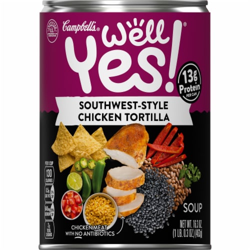 Campbell's Well Yes Chicken Tortilla Soup Case Sale Perspective: top