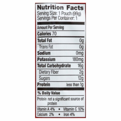 Beech-Nut® Fruities Stage 2 Pear Banana & Raspberry Baby Food Pouches Perspective: top