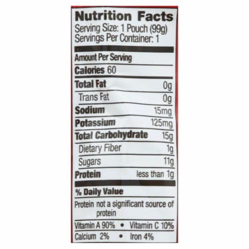 Beech-Nut Fruities Apple Mango & Carrot Puree Stage 2 Baby Food Pouch Perspective: top