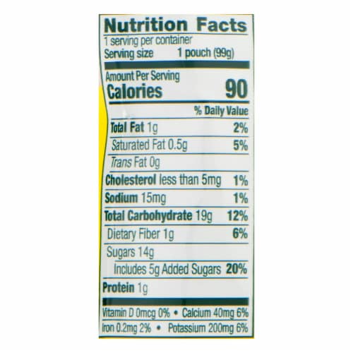 Beech-Nut Breakfast Yogurt Banana & Mixed Berry Stage 4 Baby Food Pouches Perspective: top