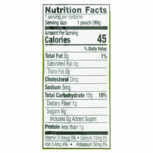 Beech-Nut® Veggies Stage 2 Pumpkin Zucchini & Apple Baby Food Pouches Perspective: top
