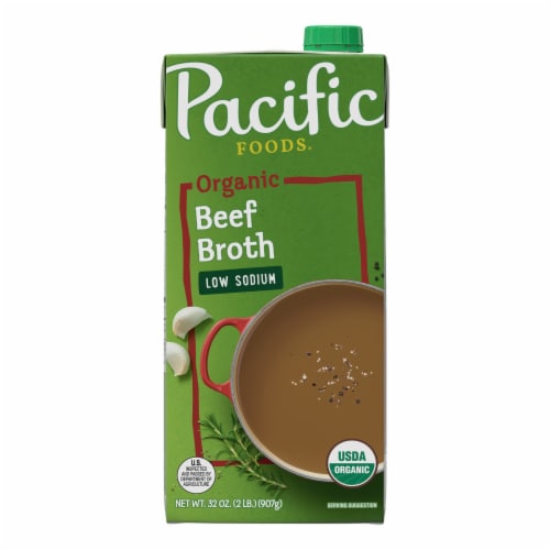 Pacific Foods™ Low Sodium Organic Beef Broth Perspective: top