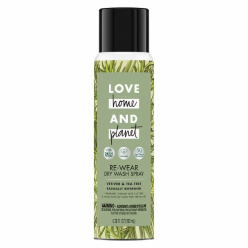 Love Home & Planet Vetiver & Tea Tree Oil Dry Wash Spray Perspective: top