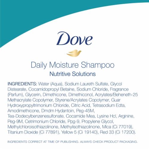 Dove Nutritive Solutions Daily Moisture Shampoo with Pro-Mositure Complex for Normal to Dry Hair Perspective: top